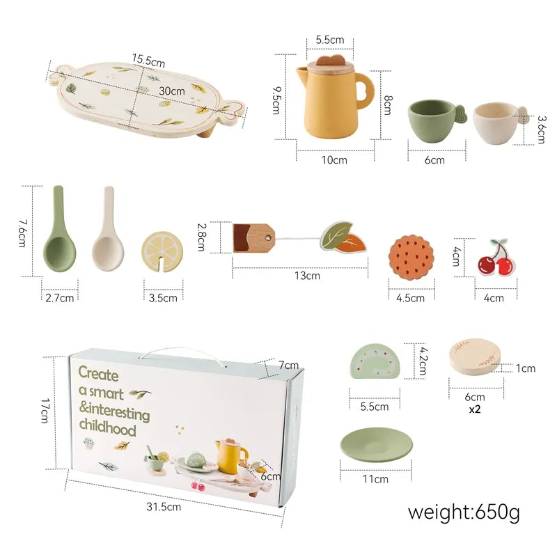Nelokid Wooden Tea Coffee Sugar Sets