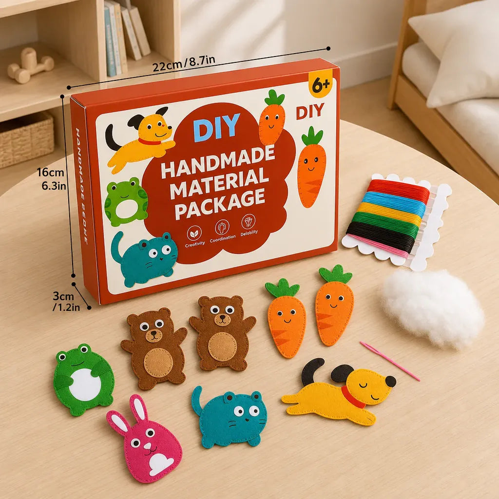 Nelokid Felt Sewing Kit for Kids