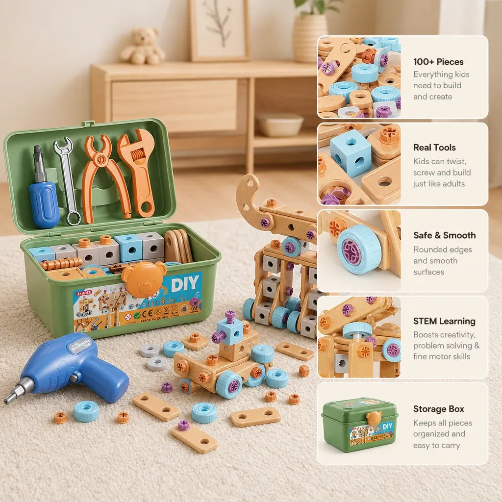 Nelokid Wooden Mechanic Toy