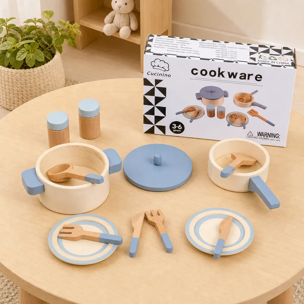 Nelokid Wooden Kitchen Set Toys