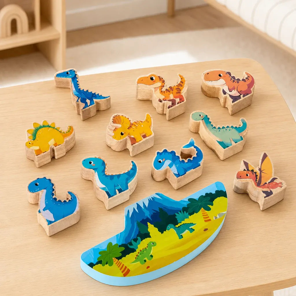 Nelokid Wooden Stacking Balancing Toys