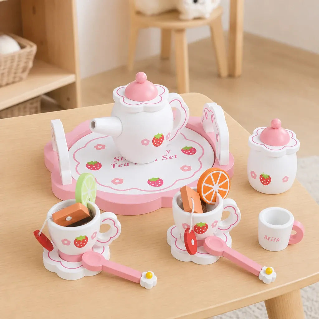 Nelokid Wooden Tea Set