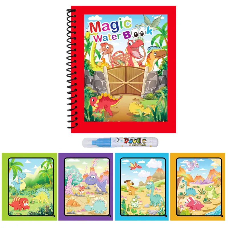 Nelokid Reusable Magic Water Painting Book