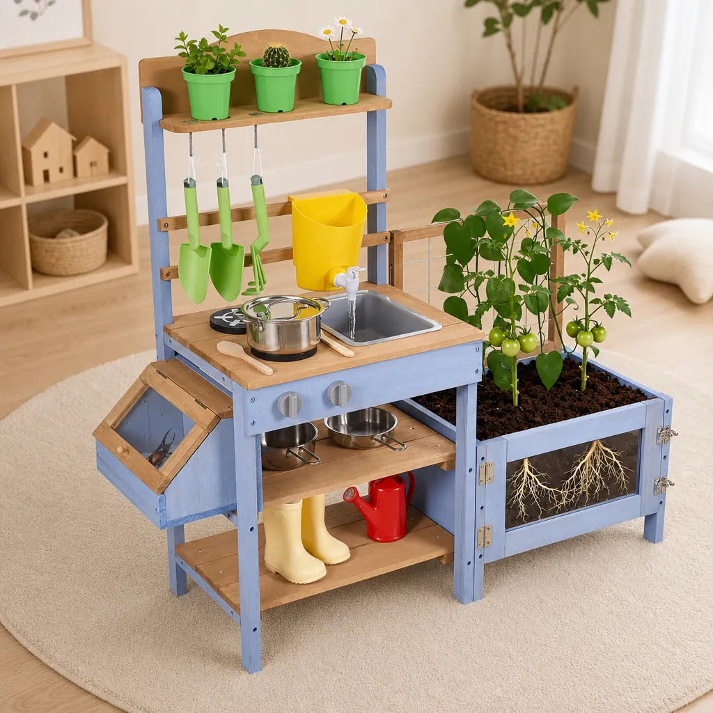 Nelokid Wooden Mud Kitchen