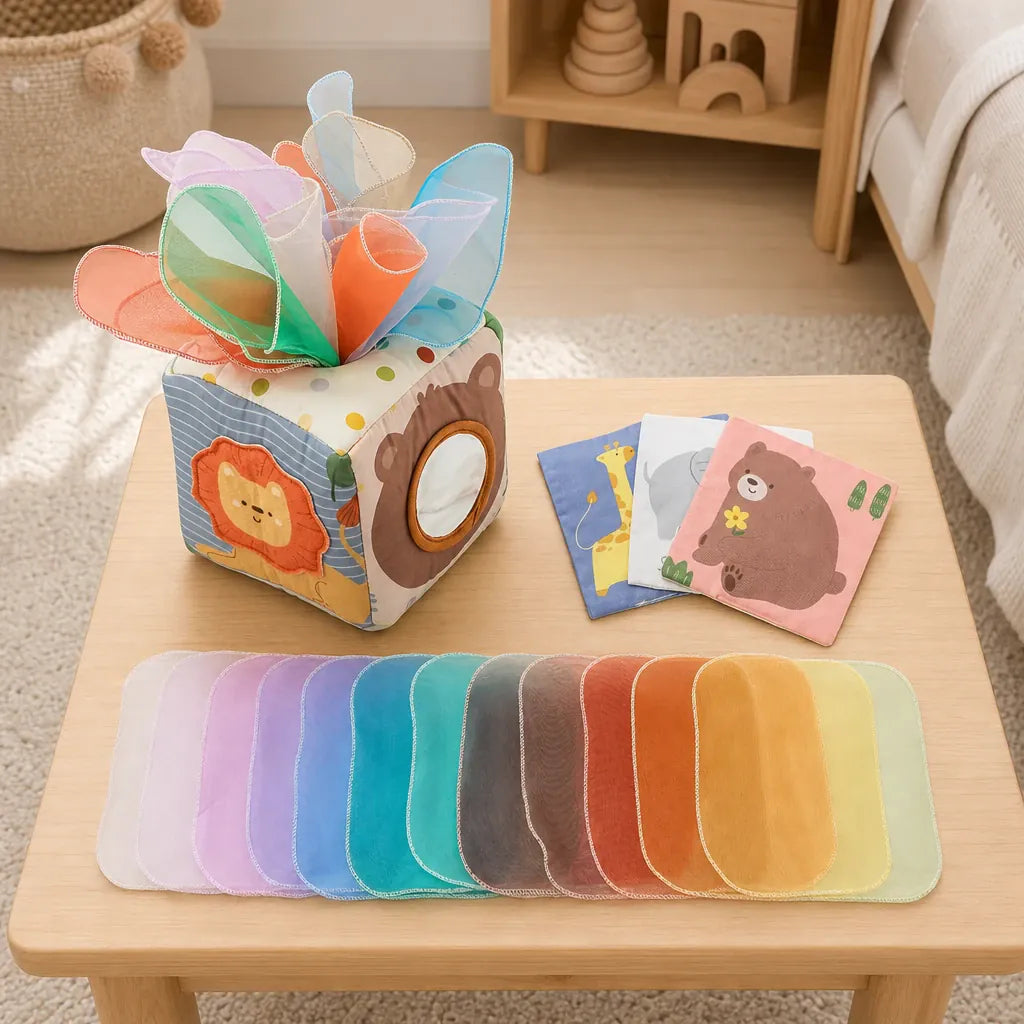 Nelokid Baby Tissue Box Toy