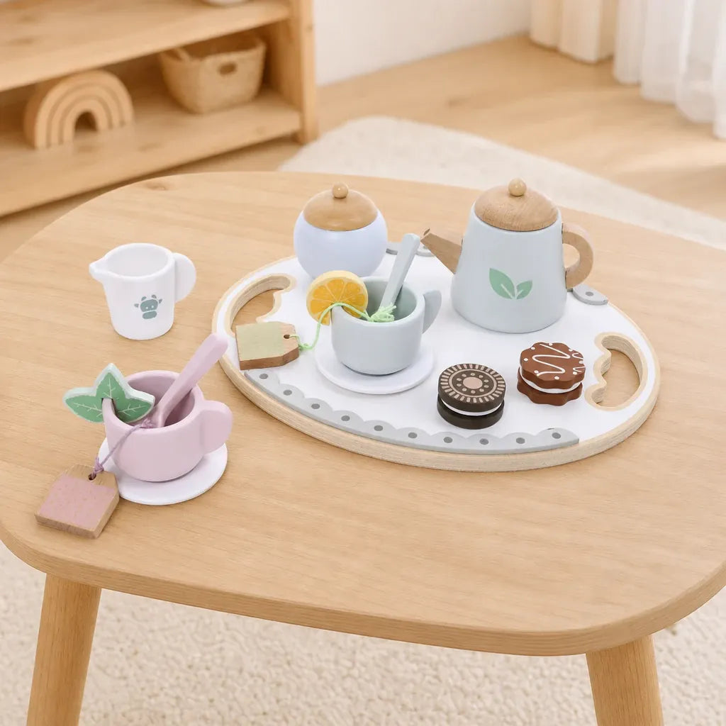 Nelokid Tea Set Childrens Wooden