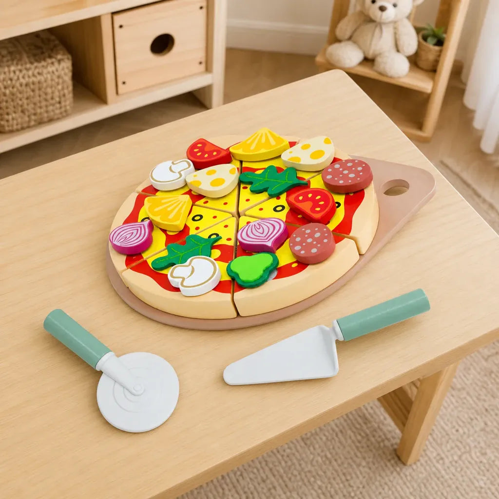 Nelokid Wooden Fruit Cutting Toy