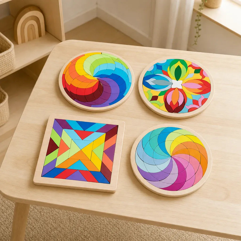 Nelokid Wooden Geometric Puzzle