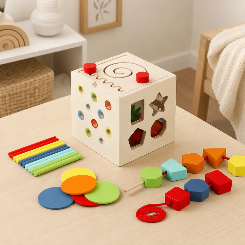 Nelokid Wooden Bead Maze