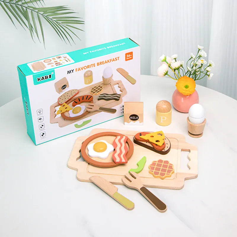 Nelokid Toy Kitchen Plates and Cutlery