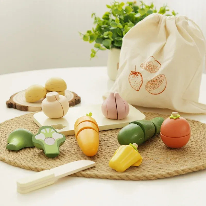 Nelokid Wooden Vegetable Toys