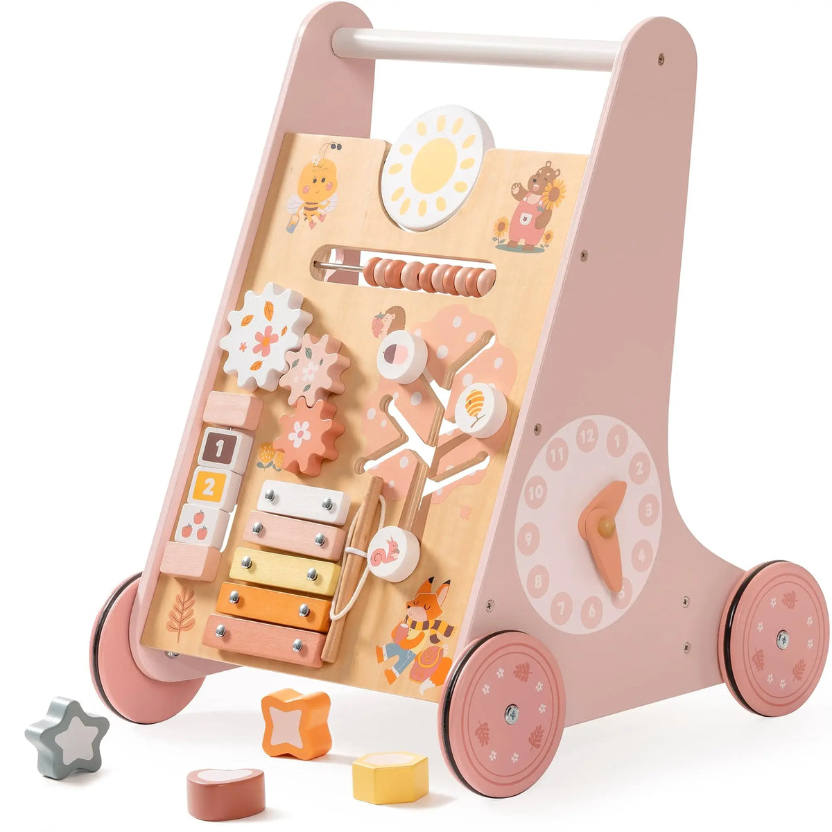 Nelokid Wooden Walker for Baby