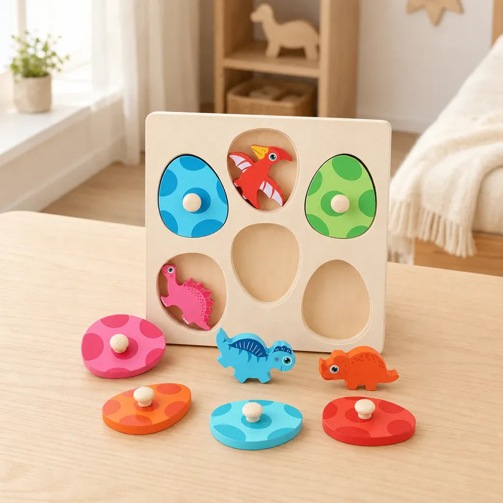 Nelokid Dinosaur Wooden Jigsaw Puzzle