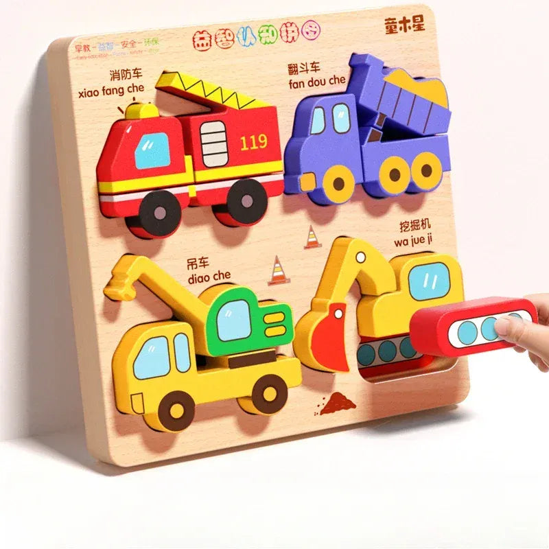 Nelokid 3D Wooden Animal Puzzle