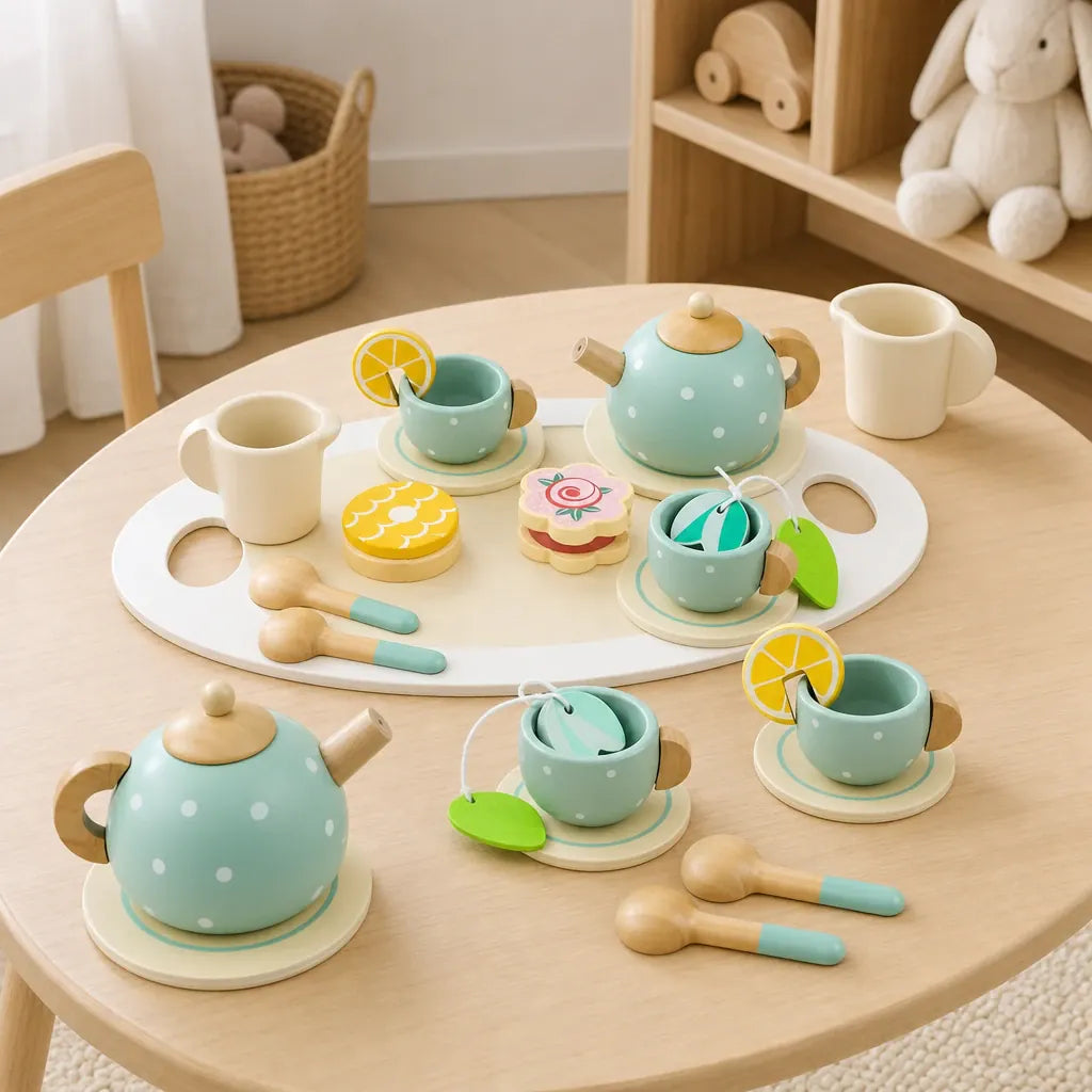 Nelokid Afternoon Tea Set Wooden