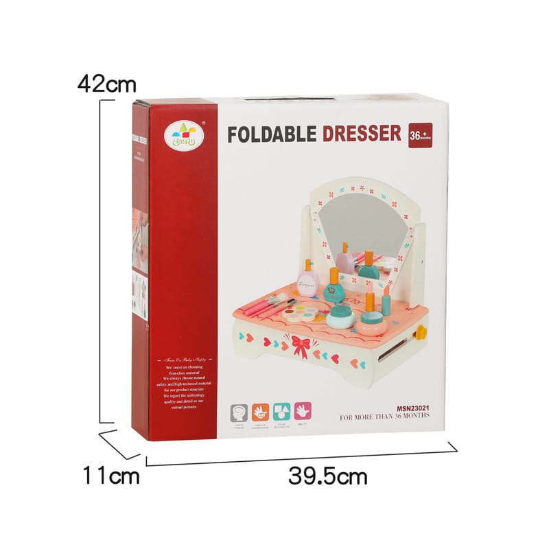 Nelokid Wooden Toy Dressing Table