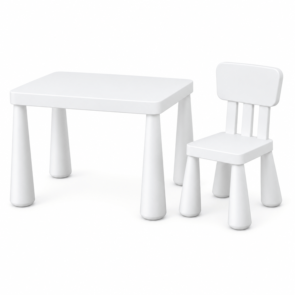 Nelokid Kids Plastic Table And Chairs