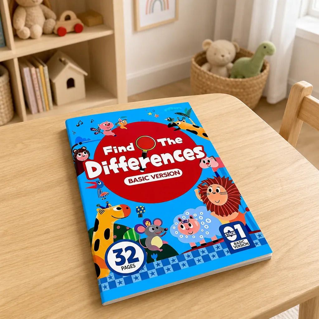 Nelokid Children's Spot the Difference Books