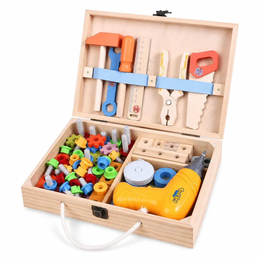 Nelokid Wooden Tool Set for Kids