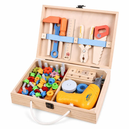 Nelokid Wooden Tool Set for Kids