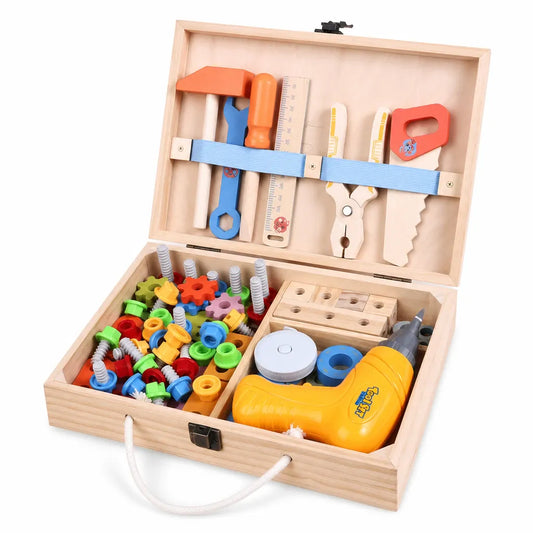 Nelokid Wooden Tool Set for Kids
