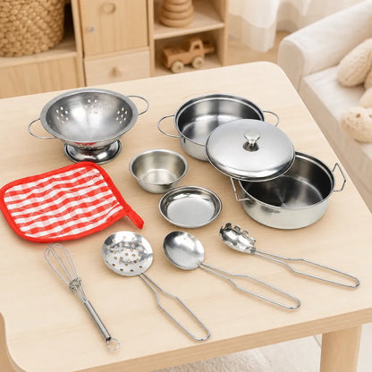 Nelokid Metal Toy Kitchen Accessories