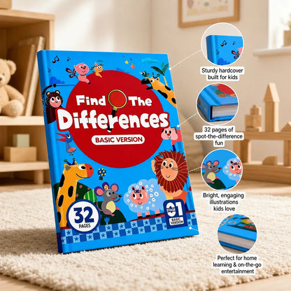 Nelokid Children's Spot the Difference Books