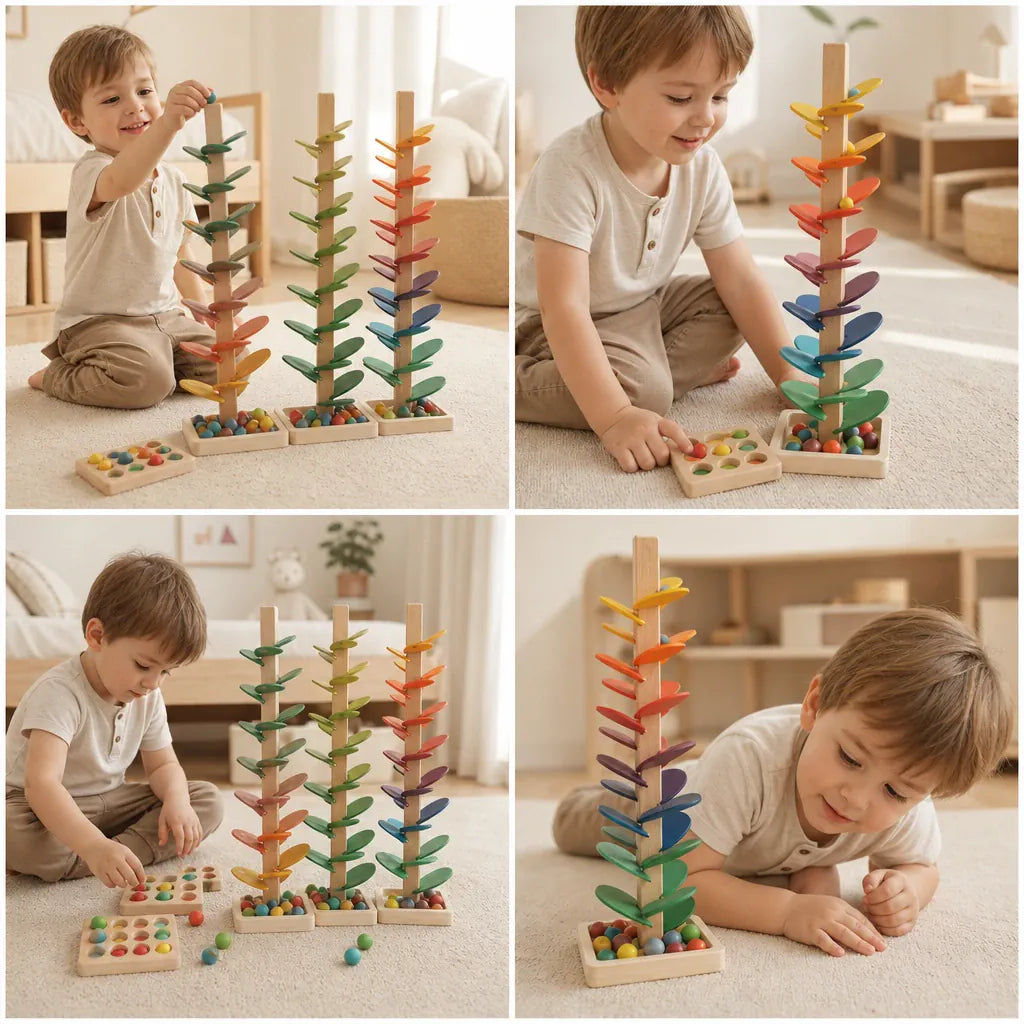 Nelokid Wooden Marble Run