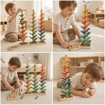 Nelokid Wooden Marble Run