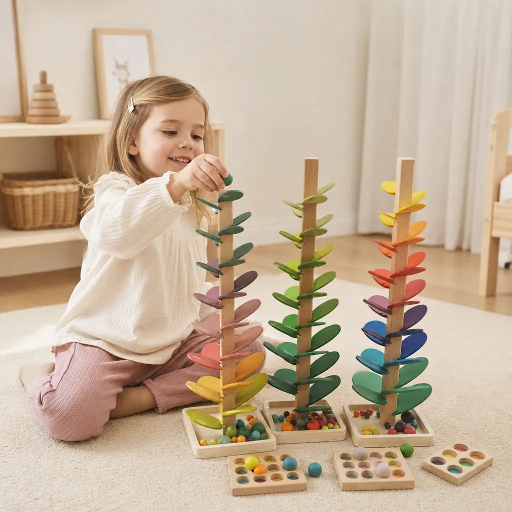 Nelokid Wooden Marble Run