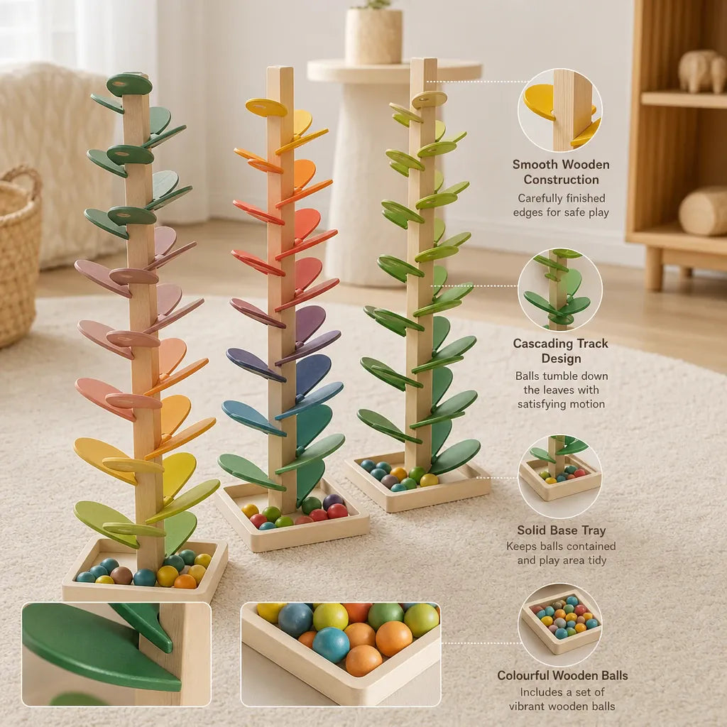 Nelokid Wooden Marble Run