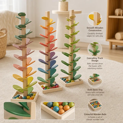 Nelokid Wooden Marble Run