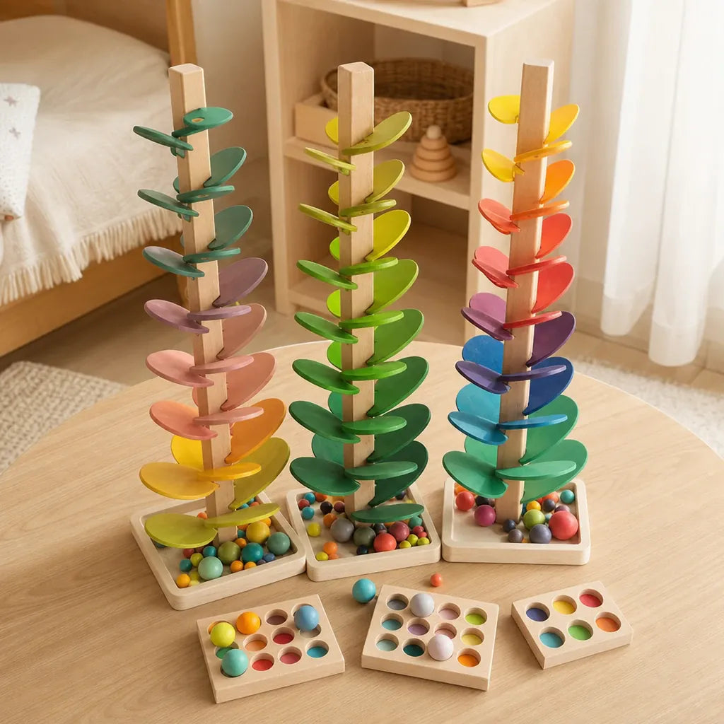Nelokid Wooden Marble Run