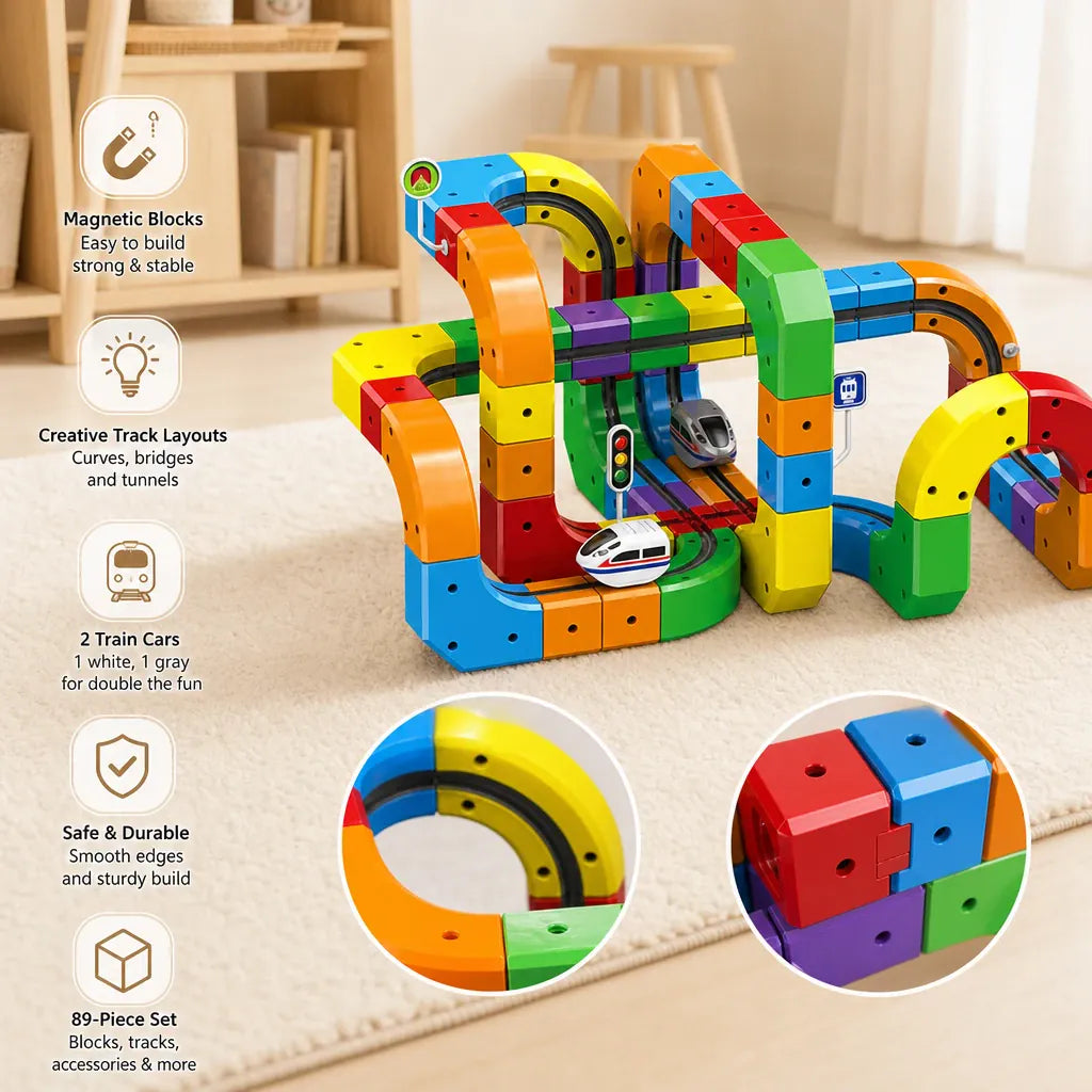 Nelokid Train Toys With Tracks