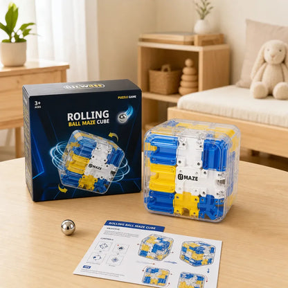 Nelokid Rolling Ball Maze Cube