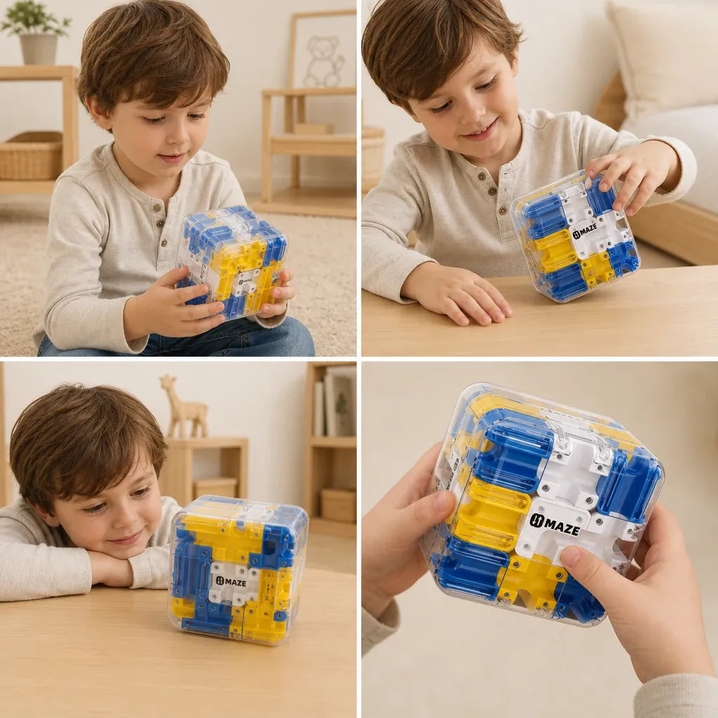 Nelokid Activity Cube with Bead Maze