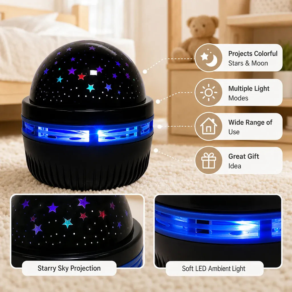 Nelokid Star Projector Night Lamp