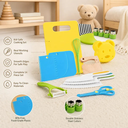 Nelokid Kids Real Cooking Set