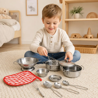 Nelokid Metal Toy Kitchen Accessories