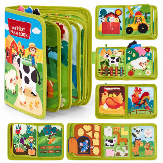 Nelokid Montessori Busy Board Book