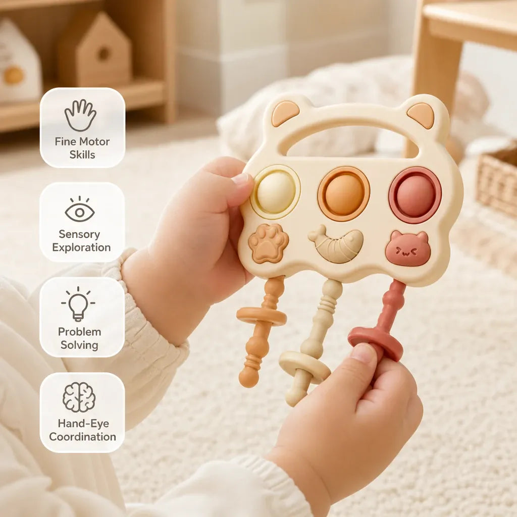 Nelokid Pull String Activity Toy