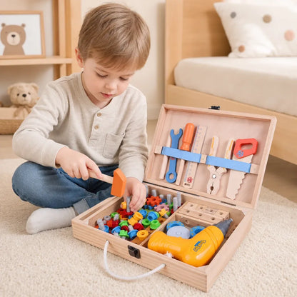 Nelokid Wooden Tool Set for Kids
