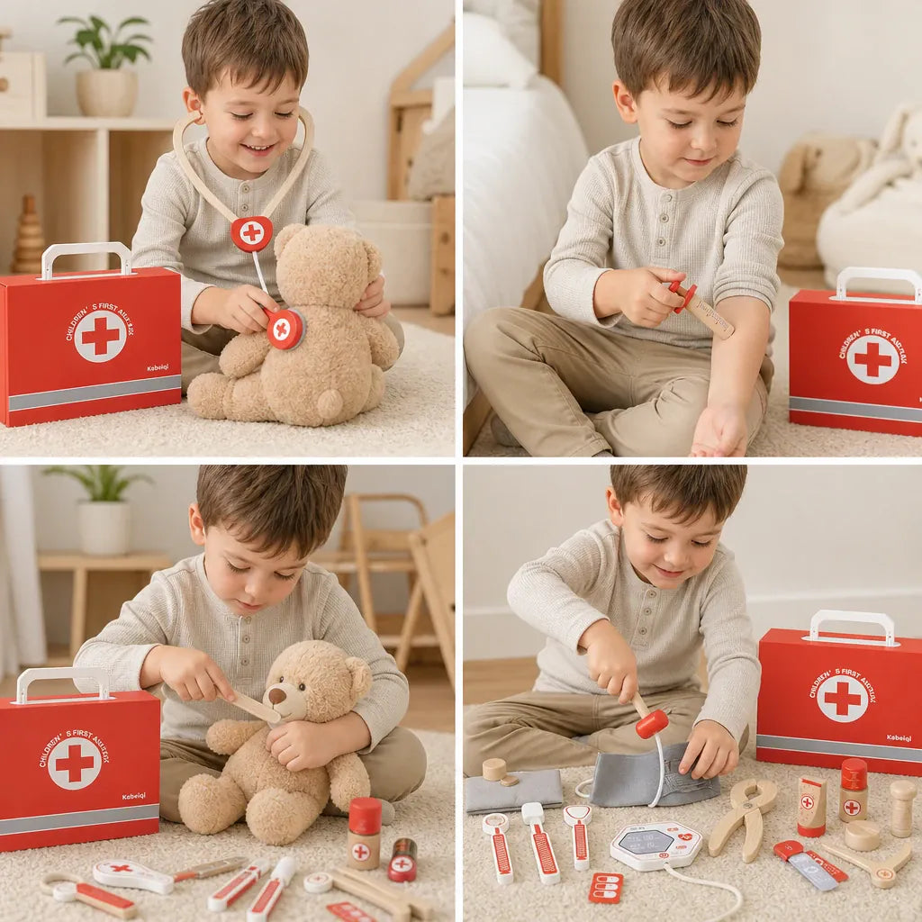 Nelokid Wooden Doctor Play Set
