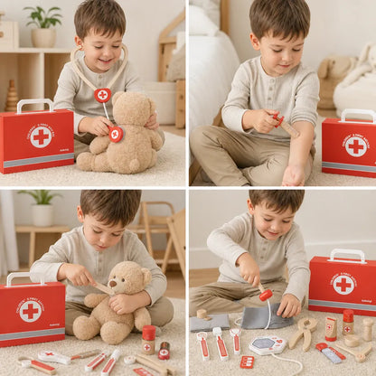 Nelokid Wooden Doctor Play Set