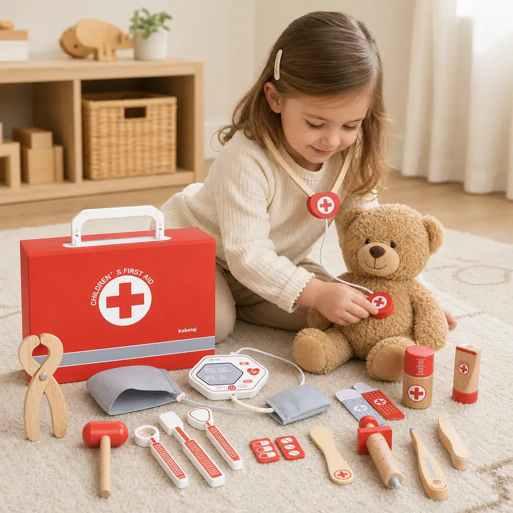 Nelokid Wooden Doctor Play Set