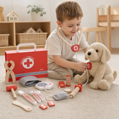 Nelokid Wooden Doctor Play Set