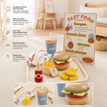 Nelokid Fast Food Kitchen Toy