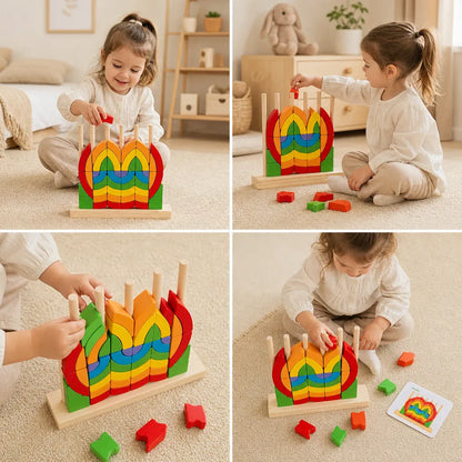 Nelokid Geometric Stacking Toy
