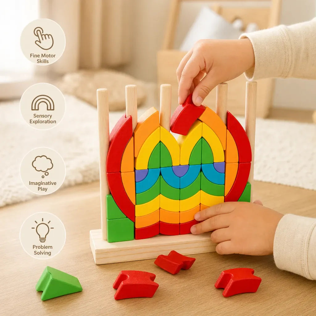 Nelokid Geometric Stacking Toy