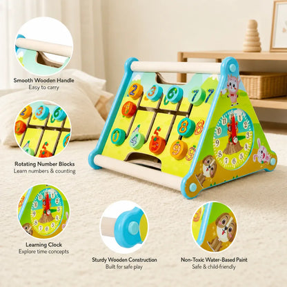 Nelokid 5 in 1 Wooden Activity Cube